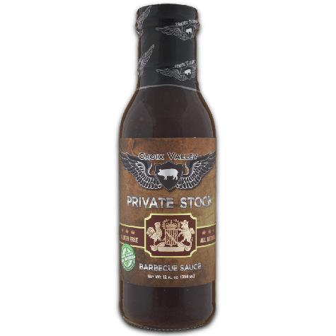 Croix Valley Private Stock BBQ Sauce -fles 354g