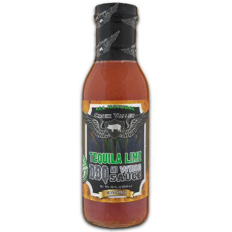 Croix Valley Tequila Lime BBQ & Wings Sauce -fles 354g