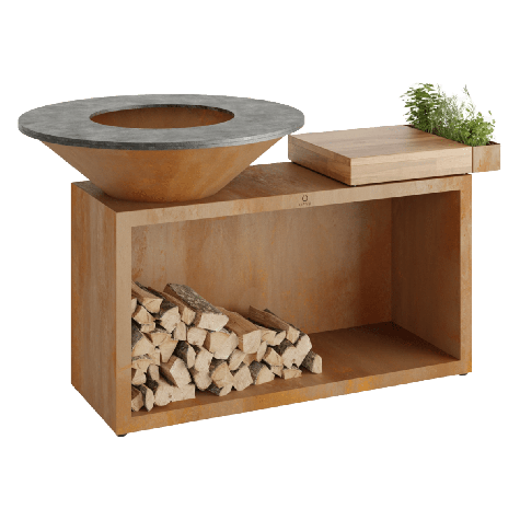 OFYR Island Corten Teak Hout 100