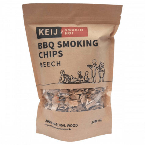 Keij BBQ Smoking Chips Beech -zak 1700 ml