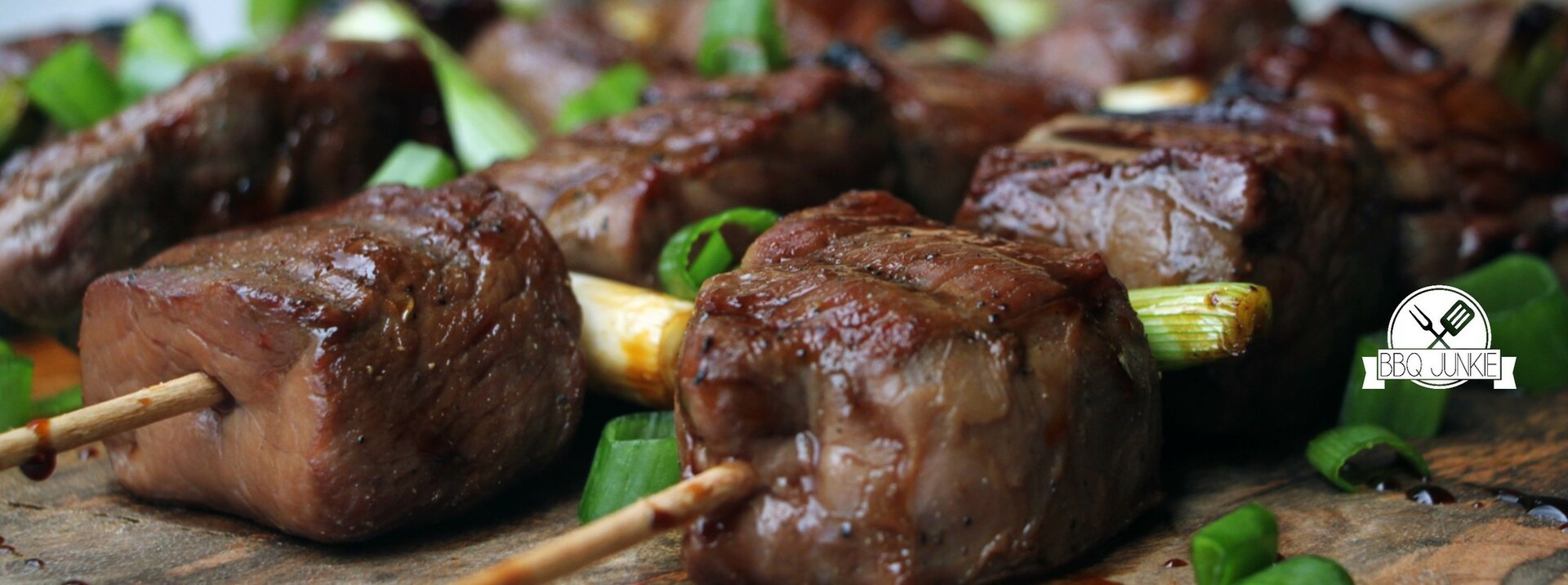 Beef Teriyaki Spiesen naar recept van BBQ-Junkie