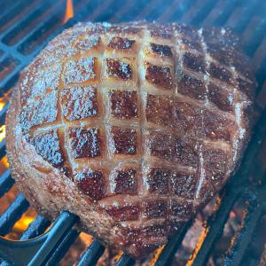 Whiskey smoked Picanha from the Big Green Egg