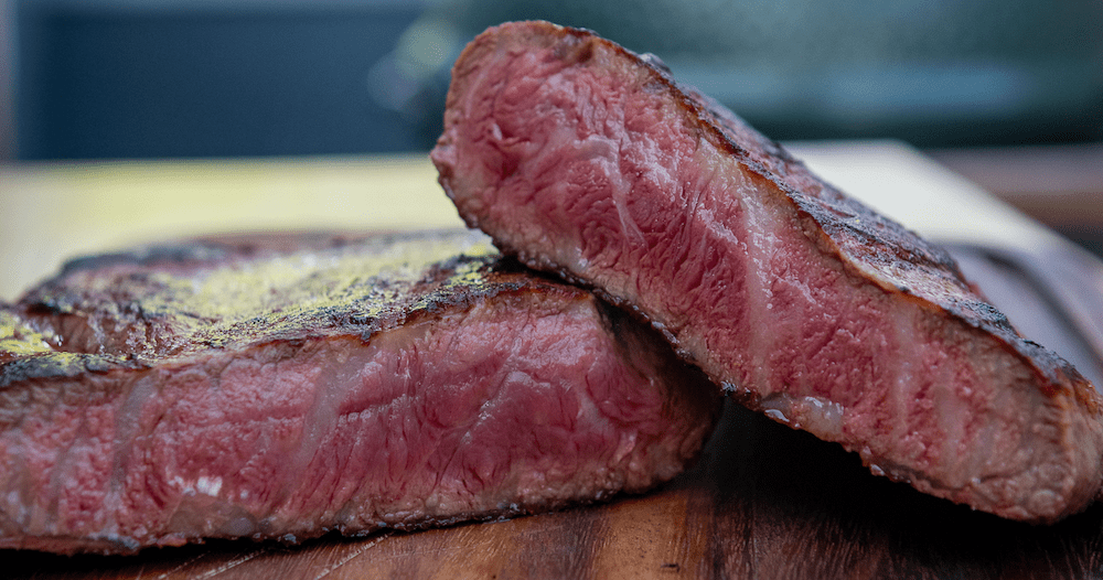 Flat Iron Steak van de BBQ