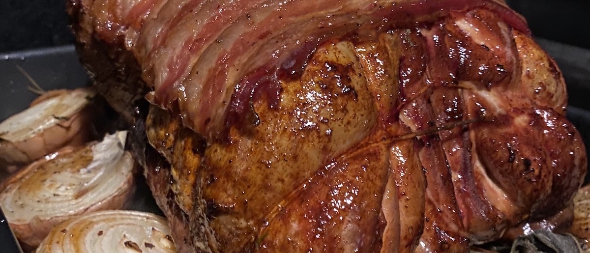 Gevulde kalkoen met knoflook jus