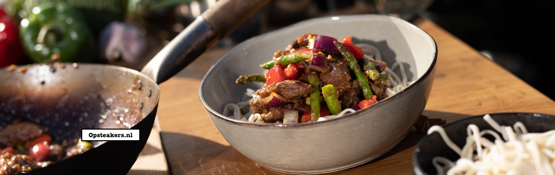 Thaise Wok met ossenhaas