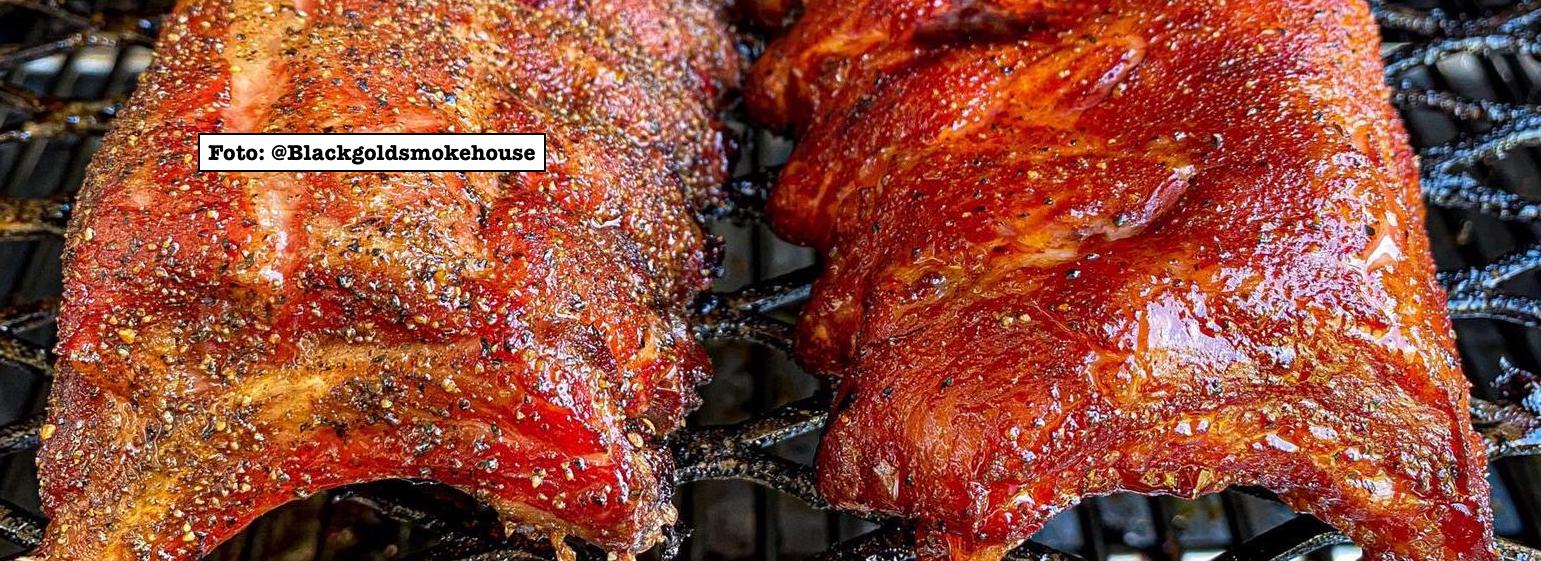 Spicy ribs met honey en butter glaze