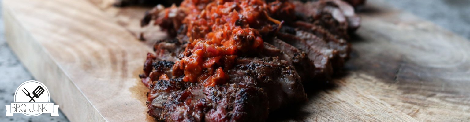 Pluma Iberico met Mojo Rojo