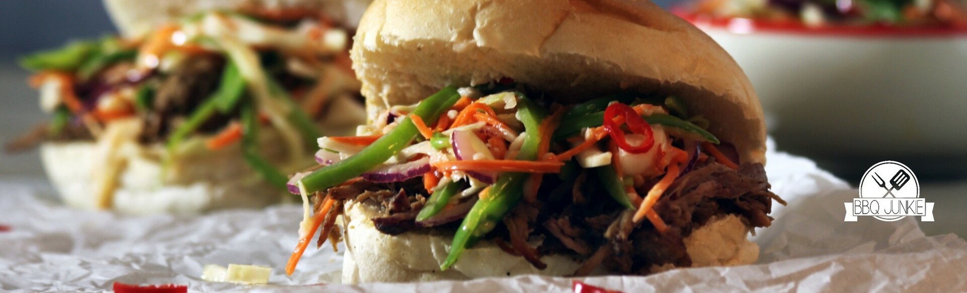 Broodje Indonesische Pulled Pork (a la BBQ Junkie)