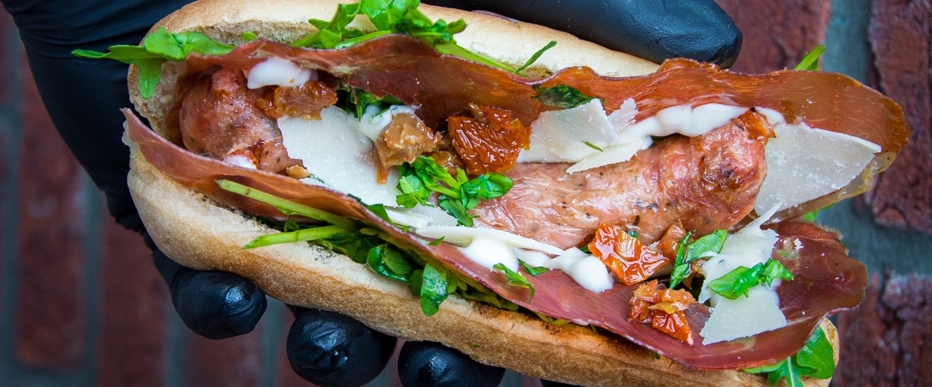 Italian Hotdogs met parmaham en truffelmayo