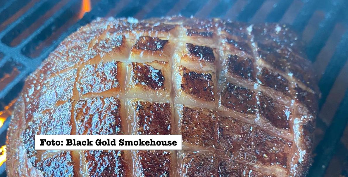 Whiskey smoked Picanha from the Big Green Egg