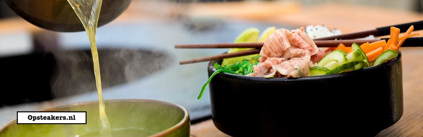 Pokebowl met Wagyu shabu shabu 