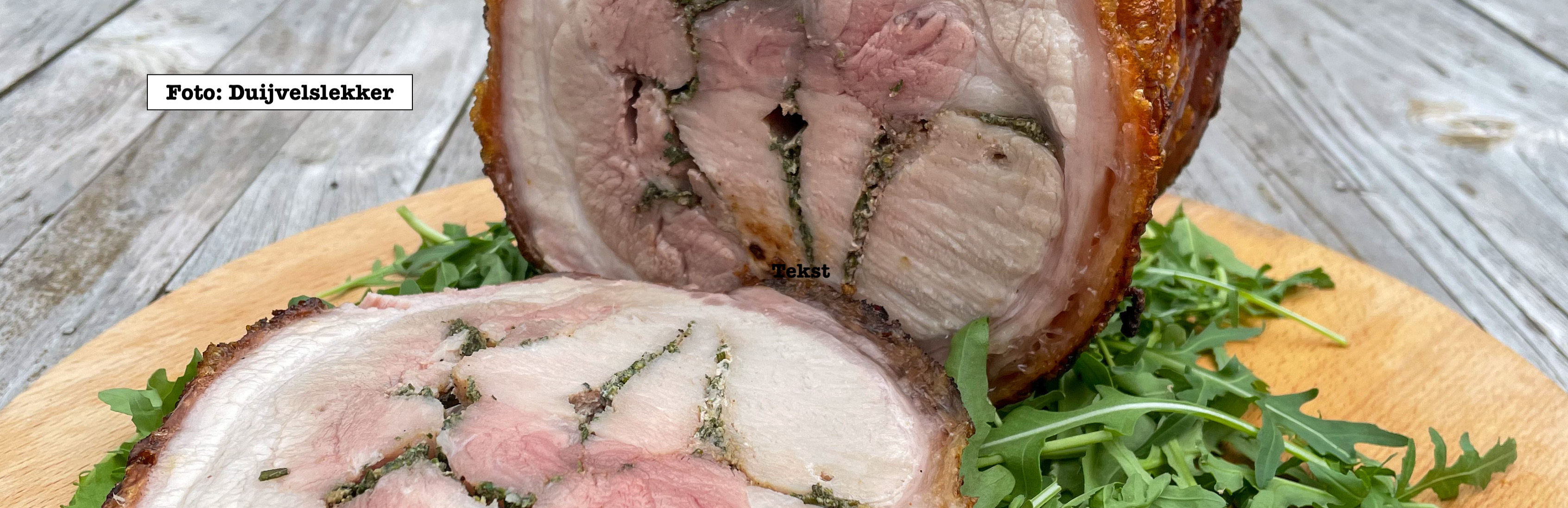 Crackling Porchetta van de rotisserie