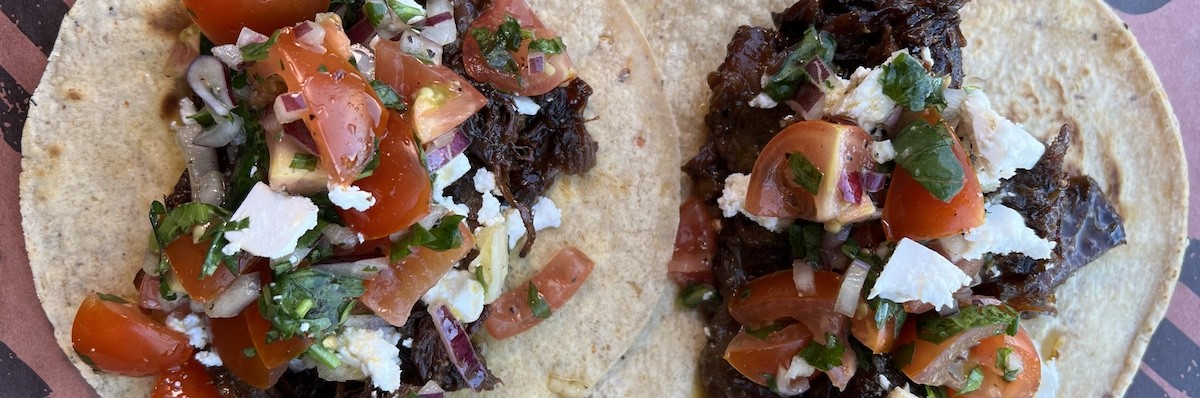 Pulled Beef taco's met pico de gallo
