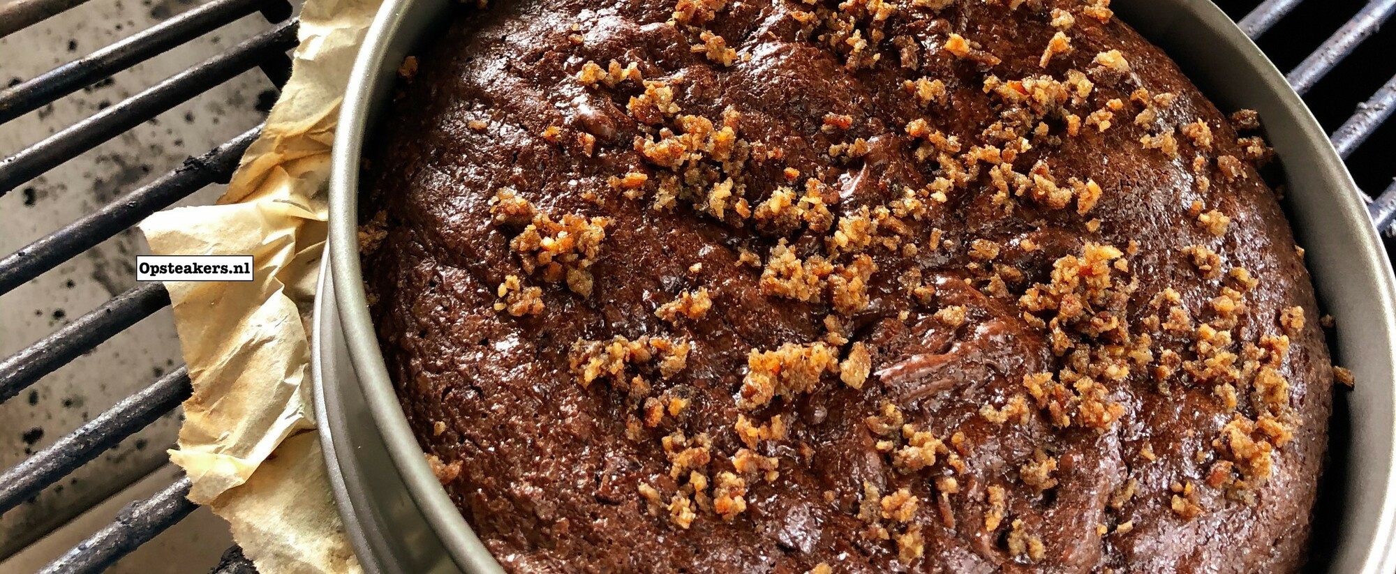 Chocolate brownie met shabu shabu
