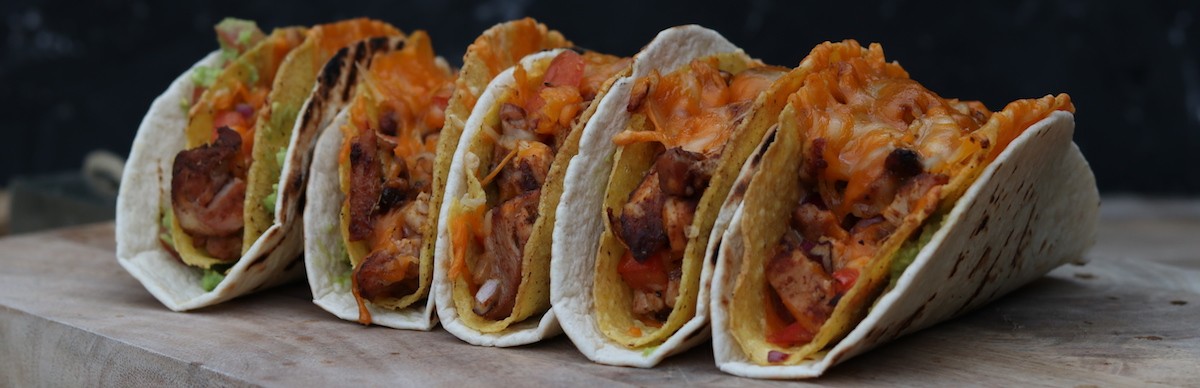 Cheesy Chicken Taco's