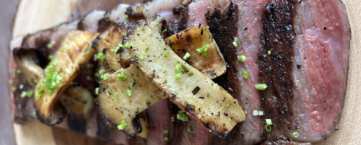 A5 Wagyu entrecote met truffel paddenstoelen