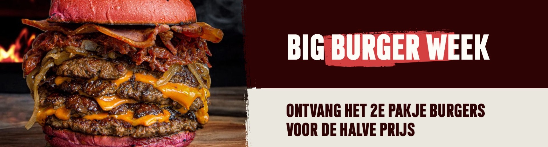 Big Burger Week &#127828; 2e pakje burgers halve prijs